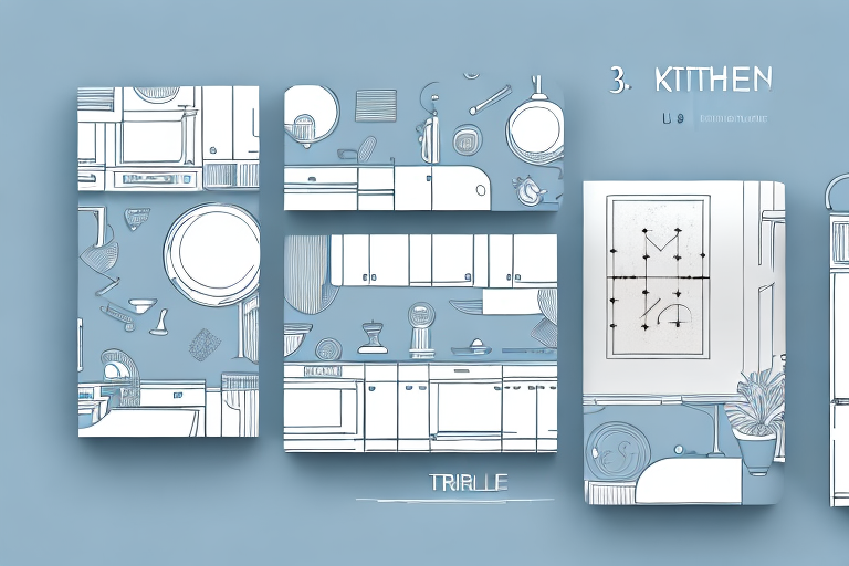 Three kitchen layouts (u-shaped