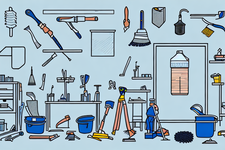 A room with tools and materials